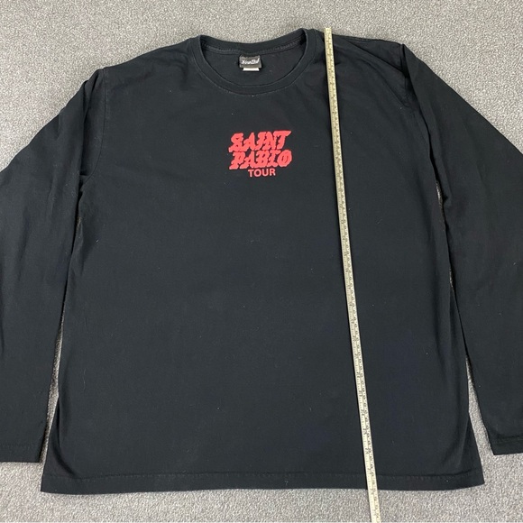 Kanye West Saint Pablo Tour General Admission Men’s Black Long-sleeves Size 2XL - Picture 8 of 9